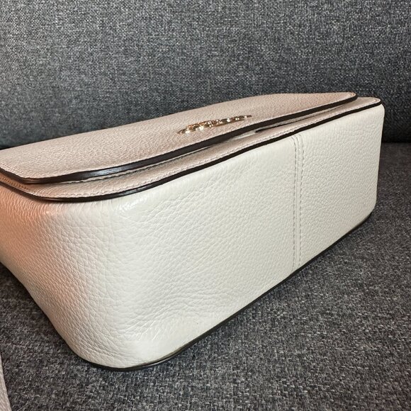 NWT! RARE! COACH Small Jes Messenger With Signature Canvas Strap In Chalk F76698 - Picture 10 of 11